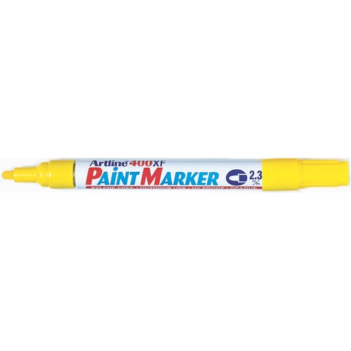 Artline 400 Permanent Paint Marker 2.3mm Bullet Tip 140007 1 Pack - Yellow