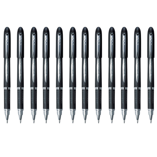 Jetstream UNI Rollerball Retractable Pen SX210 Medium 1.0mm Black - 12 Pack