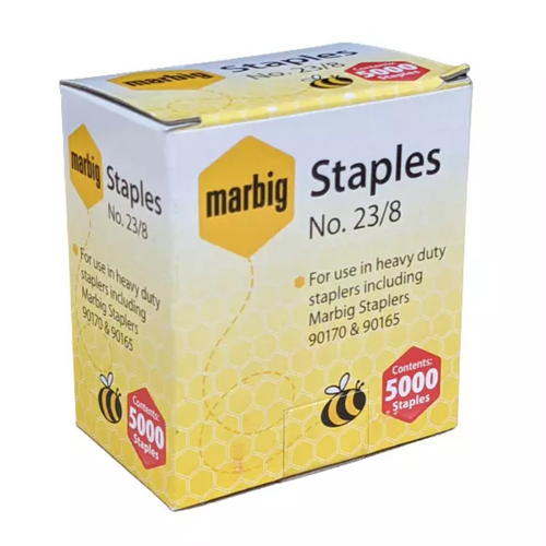 Marbig Heavy Duty Staples 23/8 - 5000 Pack - 90208