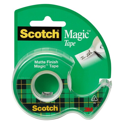 Scotch Magic Tape 19mm x 7.6m On Dispenser - 26026