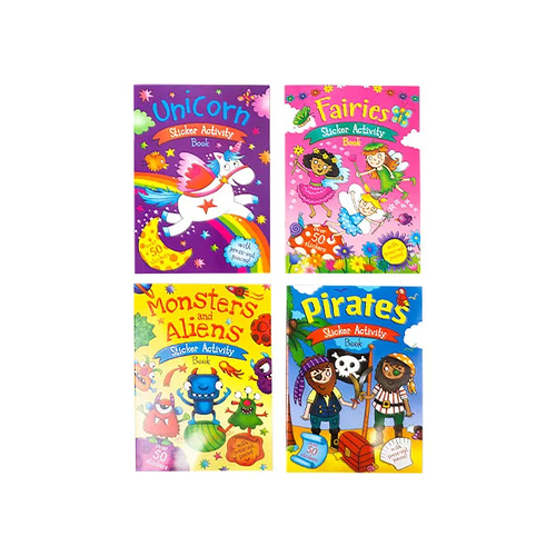 Kids Activity & Sticker Book 210 x 295mm - Assorted